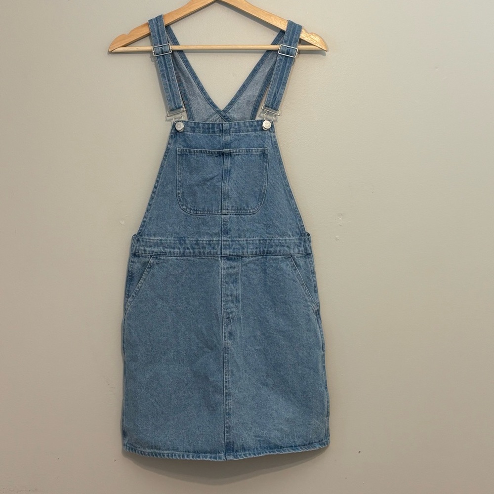 Twik By Simons Light Blue Denim Skirt Overalls Size XS